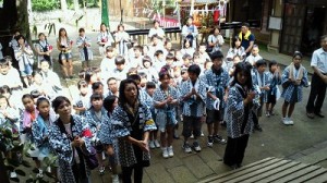 子どもの御神輿は午後に出ました