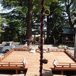 社殿前特設舞台