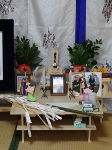 五十日祭（自宅）