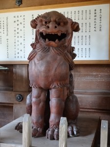 備前焼きの狛犬