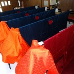 大祭装束の準備