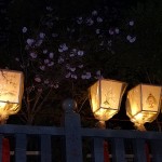 墨絵の灯籠（とうろう）