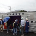 防災備蓄倉庫の見学