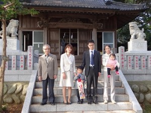 七五三祝式　八剱神社　