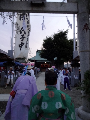 動座祭　お宮に参進