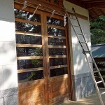 神輿殿の清掃