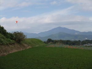 八剱さんより大山を望む