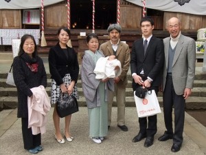 初宮参り　おめでとうございます