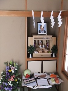 自宅での一年祭