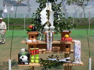 フットサル・テニス兼用グラウンド竣工式