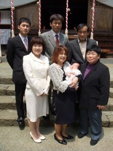 初宮参り　おめでとうございます