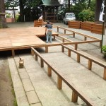 特設舞台の準備