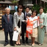 初宮参り　おめでとうございます