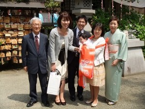 初宮参り　おめでとうございます