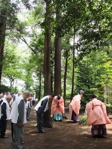 記念植樹（昨年の崇敬者祭）