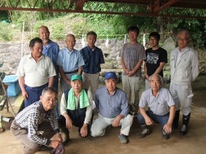 ①邸内池における水神祭