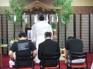 社務所に於ける五年祭