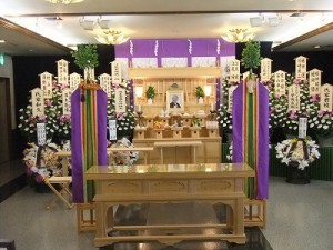 神葬祭の祭壇飾り