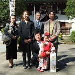 七五三参り　おめでとうございます