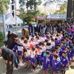 東郷神社宮司さんに合わせて参拝
