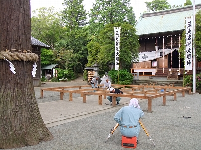 特設舞台づくり