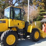 シャベルローダーのお祓い