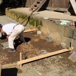 スロープの工事