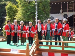 日本民謡の発表　民謡繁和会