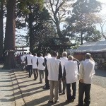 社殿から退下（たいげ）