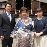 初宮参り　おめでとうございます