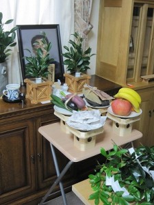 五十日祭（自宅）