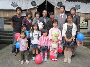 七五三参り　おめでとうございます