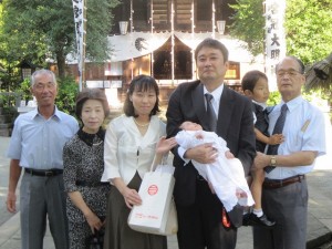 初宮参り　おめでとうございます