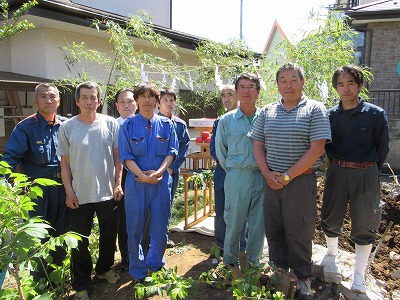 井戸埋清祓後に
