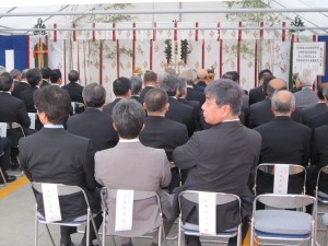 竣工式の様子