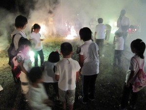 お楽しみの花火