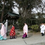 社務所から参進