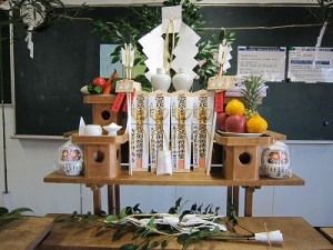 工場での年頭安全祈願祭