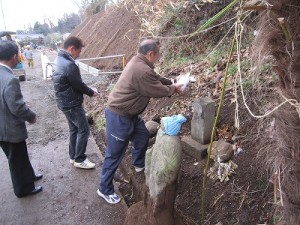 皆さんにお清めをしていただきました