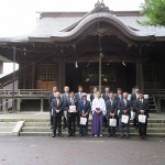 亀田八幡宮にて