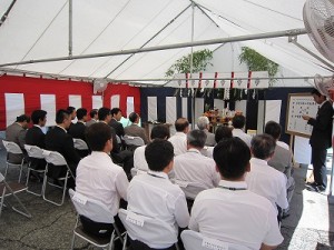 地鎮祭　工事の安全をお祈り申し上げます