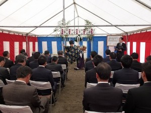 工場新築工事の地鎮祭