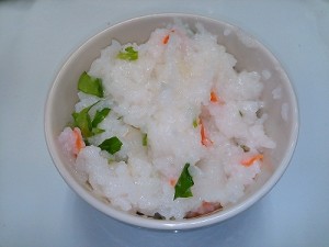 人参も入った八種粥