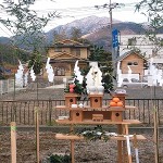 雪のかぶった阿夫利嶺