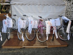 景品の自転車