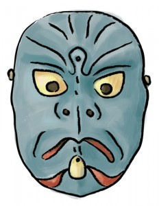 納曽利の面　nasori