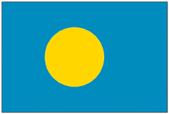 パラオ共和国の国旗