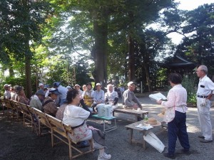 清掃奉仕を終えて